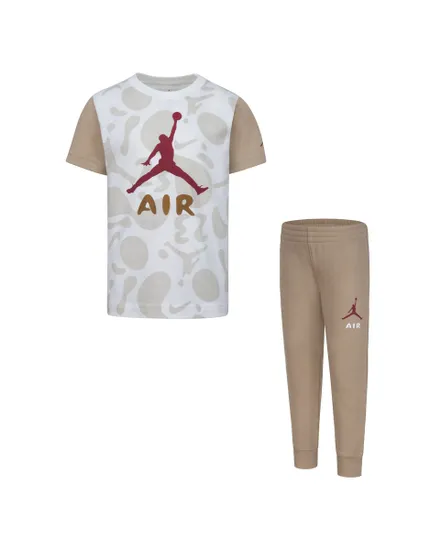 Tee-shirt et pantalon Enfant JDB LIL CHAMP AOP TEE AND PANT Beige