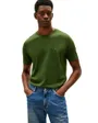 T-shirt col rond Homme ESS SEASONAL REG FIT SOLID TEE Vert Sapin