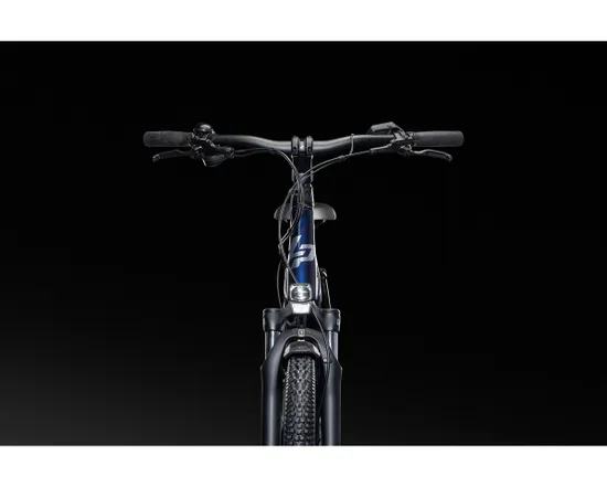 VTT électrique semi rigide Unisexe E-EXPLORER 5.5 LOW Bleu Hexagone