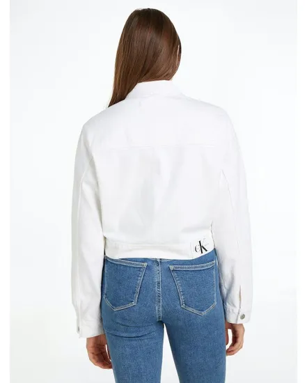 Veste zip Femme ZIPPED DENIM JACKET Blanc