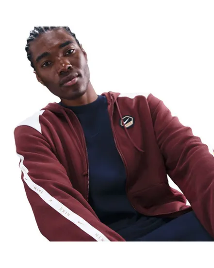 Sweat zip à capuche Homme M NSW CS HOODY FLC BB Bordeaux