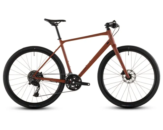 Vélo trekking NULANE RACE Ambre/Noir