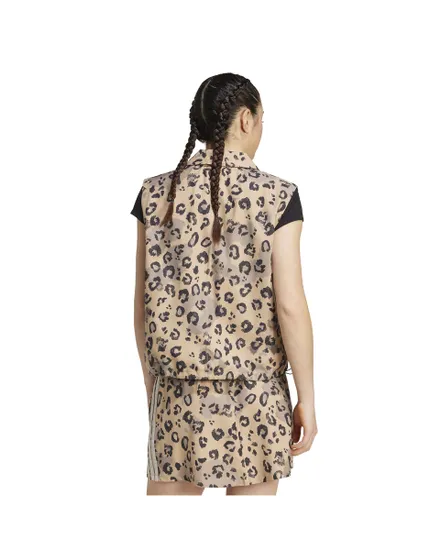 Veste sans manche Femme W AOP VEST Marron