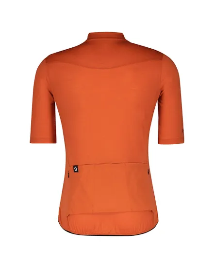 Maillot manches courtes Homme GRAVEL MERINO Orange/Gris