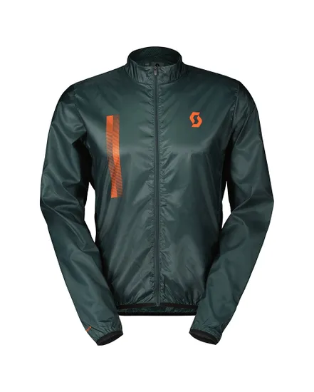 Veste coupe-vent Homme RC TEAM WB Vert Aruba/Orange