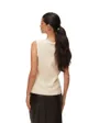 Gilet Femme Vmsaba Sl O-Neck Button Vest Btq