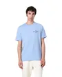 T-shirt col rond Homme OUTLINE FLAG SCRIPT Bleu