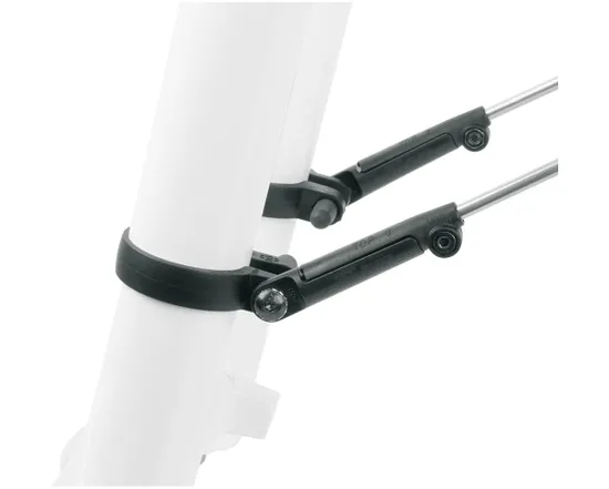 Lot de 2 colliers de fixations de tringles 37,0-40,0mm Noir