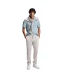 Polo Homme PASSERZIP Bleu Clair