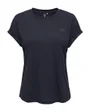 T-shirt Femme ONPFREI LIFE EMBR SS BAT LOOSE JRS TEE Bleu