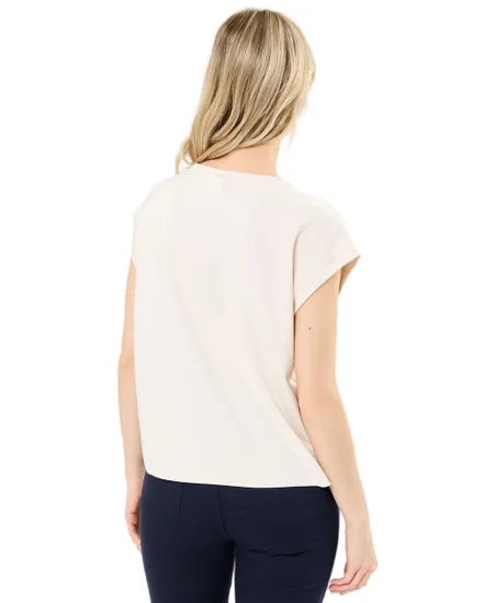 Débardeur Femme VMCOFTA S/L SWEAT TOP JRS BTQ GA Écru