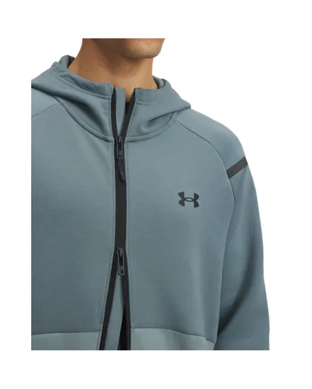 Veste zip à capuche Homme UA UNSTOPPABLE FLC FZ HD EU Bleu