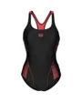 Maillot de natation Femme WOMEN S SWIM PRO BACK GRAPHIC Noir