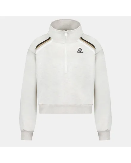 T-shirt manches longues Femme HERITAGE SP HALFZIP N1 W BEIGE CHINE CL Beige