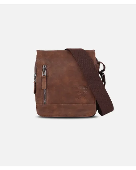 POCHETTE PORTE TRAVERS  PU Marron