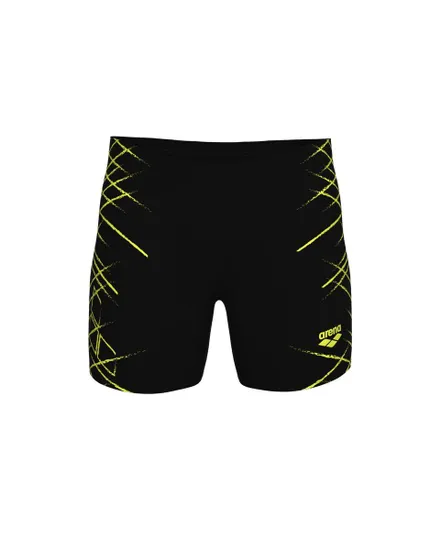 Short de bain Homme MEN S ARENA STRAIGHT LINES SWIM MID Noir