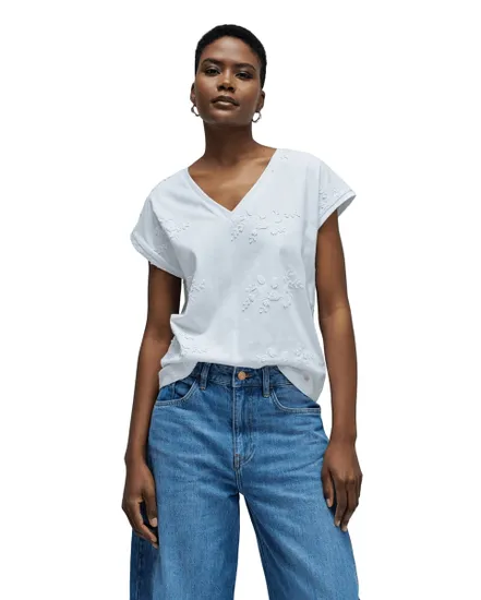 T-Shirt Femme 3D Flower Embroidery