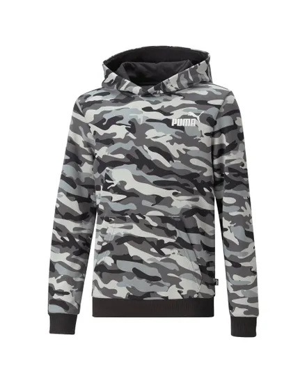 Veste manches longues a capuche Enfant JR ESS+ CAMO HDY TR B Noir