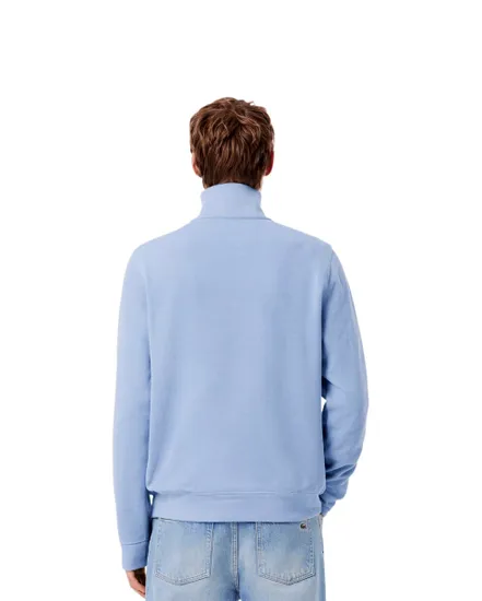 Sweat à Col Montant Homme Lacoste Bleu Clair