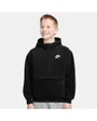 Sweat à capuche sherpa Enfant plus agé K NSW CLUB FLC LOOSE QZ HDY WZ Noir