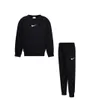 Ensemble de survetement Jeune enfant NKN ESSENTIAL FLEECE CREW SET Noir