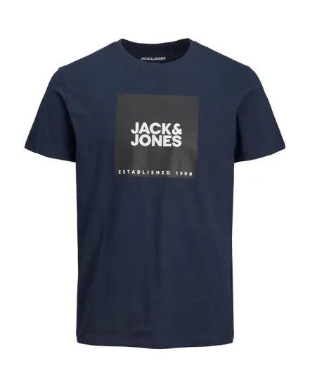 T-shirt manches courtes Homme JJLOCK TEE SS CREW NECK Bleu