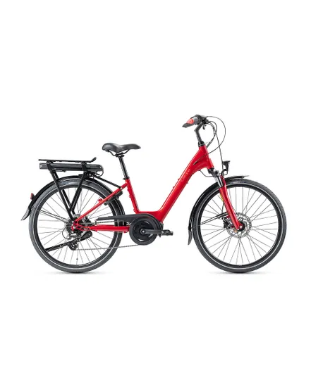 Vélo électrique urbain Unisexe ORGAN'E-CENTRAL XS 460 Wh Rouge