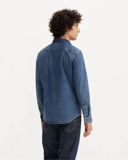Chemise Homme LS BATTERY HM SHIRT SLIM Bleu