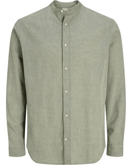 Chemise Homme Lin Blend Col Mandarin