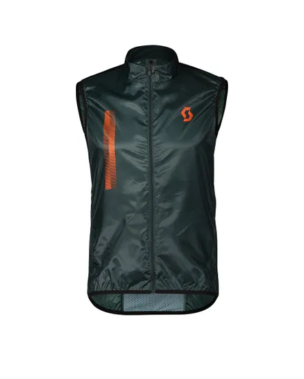 Gilet coupe-vent Homme RC TEAM WB Vert Aruba/Orange