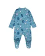 Combinaison Bébé NKN E1D1 FOOTED COVERALL Bleu