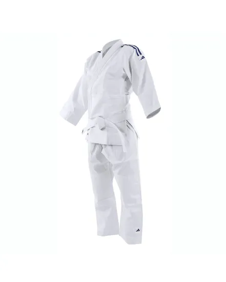 KIMONO DE JUDO ENFANT BANDES BLEUES Blanc