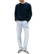 Pull Homme Slim Badge Torsadé