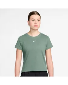 T-shirt Femme W NSW RIB TGHT SS TEE Vert