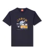 TEE SHIRT MANCHES COURTES GRAPHIQUE Homme Bleu