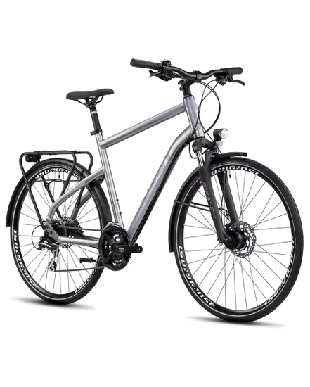 Vélo trekking Unisexe SQUARE TREKKING Gris/Gris