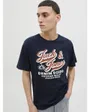 T-shirt Homme JJELOGO TEE SS O-NECK 2 COL AW25 SN Bleu