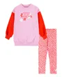 Ensemble t-shirt et legging Bébé fille FLORAL LEGGING SET Rose