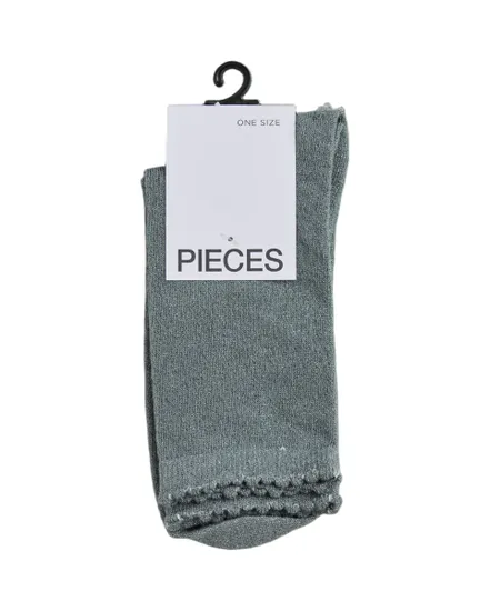 Chaussettes Femme SEBBY GLITTER LONG SOCKS Gris