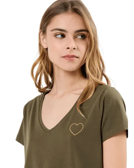 T-shirt Fille Billy Coeurs Paillettes