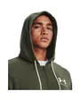 Sweat zippé à capuche Homme UA RIVAL TERRY LC FZ Vert