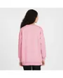 Sweat Fille G NSW CLUB FLC OVRSZD CREW LBR Rose
