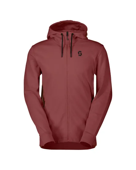 Sweat à capuche Homme TECH ZIP HOODY Rouge sombre