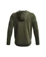 Sweat zippé à capuche Homme UA RIVAL TERRY LC FZ Vert