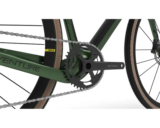 Vélo Gravel Unisexe L'AVENTURE GRX600 Vert Sapin