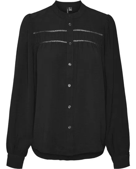 Chemise Femme VMEMMA LS Lace Shirt WVN GA NOOS