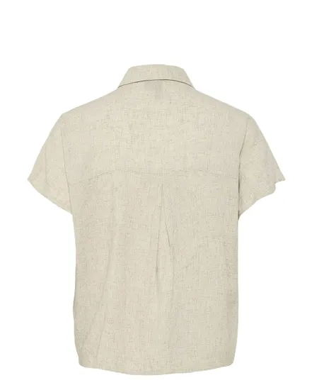 Chemise Femme PCPIA SS Tie Shirt Wvn Noos