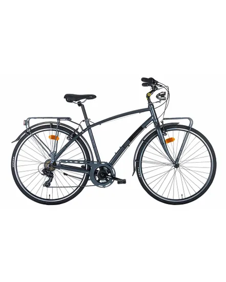 Vélo urbain Homme LUNAPIENA TY-300 7V REVO Argent Mat