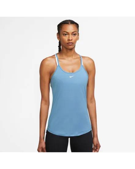 Débardeur Femme W NK ONE DF ELSTKA STD TANK Bleu