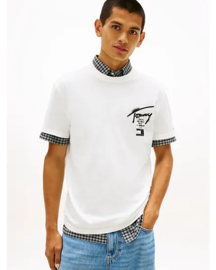 T-shirt Homme TJM REG CITY SIGN SS TEE EXT Blanc
